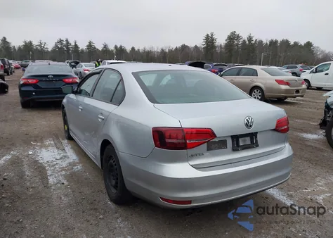 2015 Volkswagen Jetta 2.0L S from USA, damaged, VIN 3VW2K7AJ4FM417059